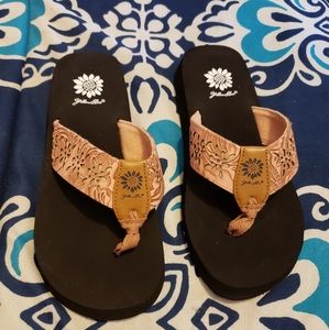 Yellow box flip flop